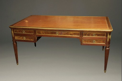Antique Louis XVI style partner’s desk.