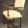 Antique English Renaissance arm chair