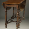 Antique English gateleg drop leaf table.