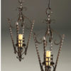 Pair of early 20th century iron antique lanterns