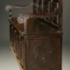 French hand carved book bench from Quimper region