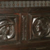 French hand carved book bench from Quimper region