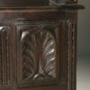 French hand carved book bench from Quimper region