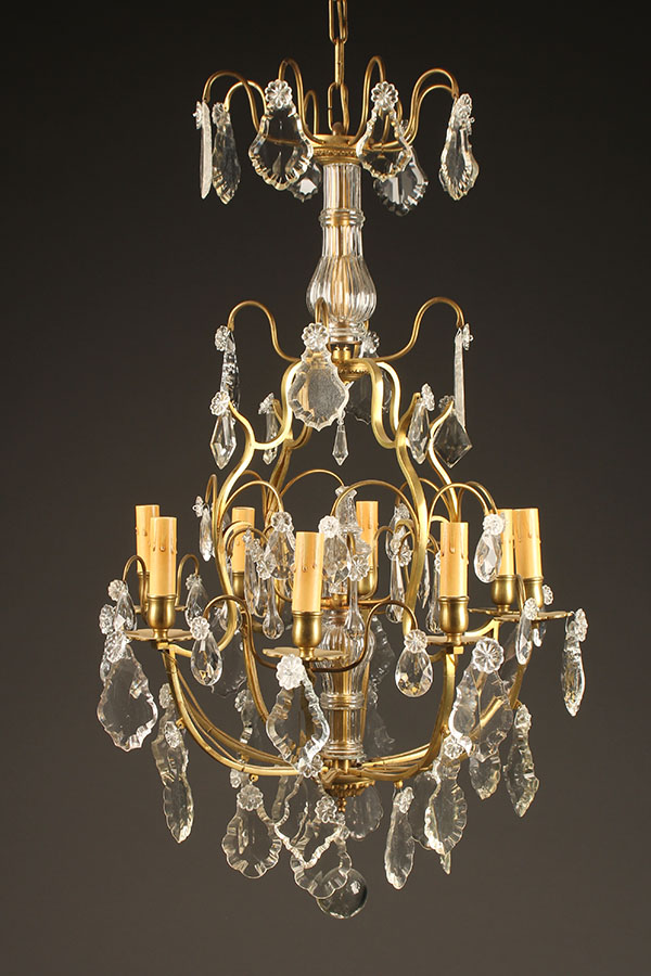 Antique store bronze chandelier