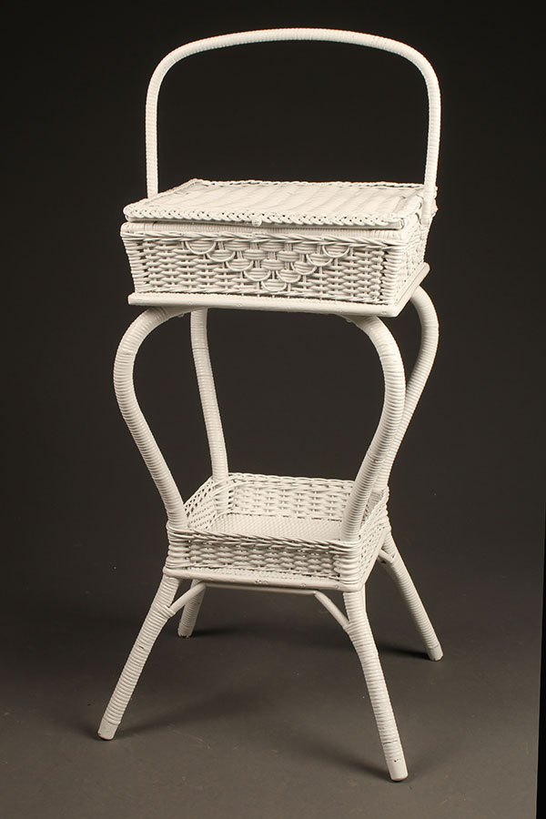 Wicker sewing basket A5438A
