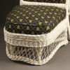 Wicker armchair with stool A5443C