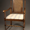 Pair of antique Jacobean arm chairs A5453B