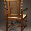 Pair of antique Jacobean arm chairs A5453D