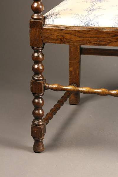 Pair of antique Jacobean arm chairs A5453G