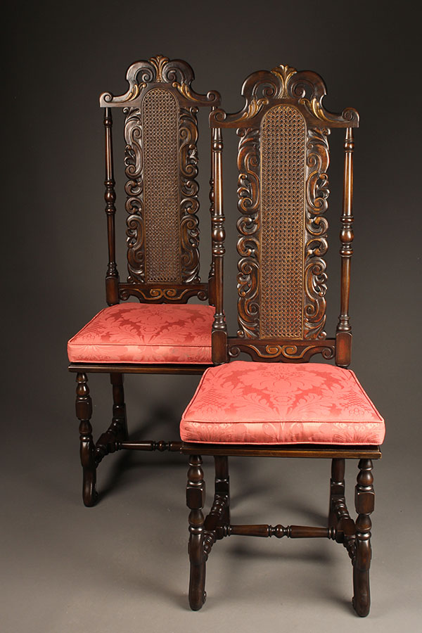 Pair of Baroque style chairs A5455A