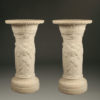 Pair of Parian pedestals A5468A