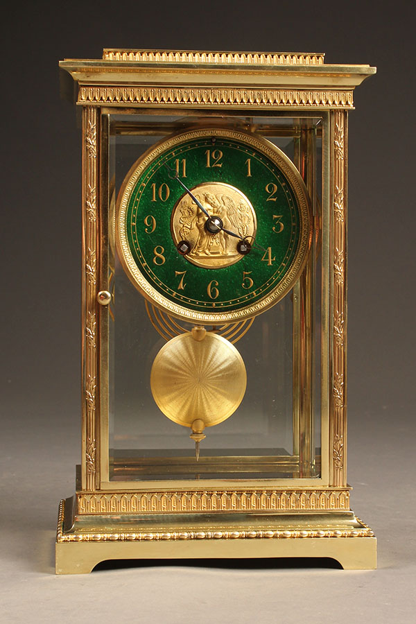 Antique French Mantle Clock A5469A