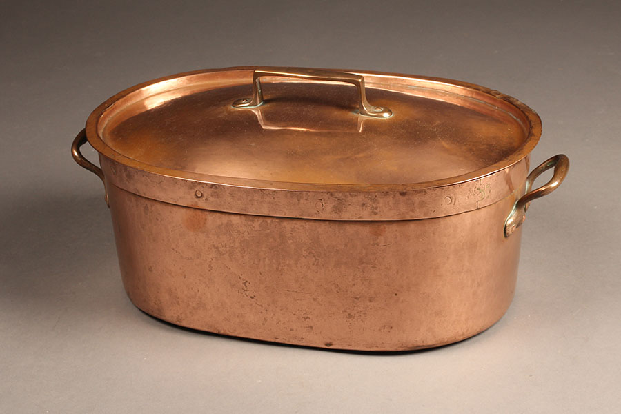 Oval Copper Pot