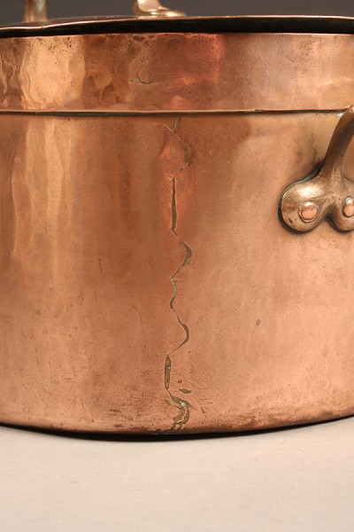 Oval Copper Pot A5477E