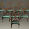 Set of 8 Chippendale style chairs A5484A