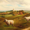 English landscape with sheep A5486C