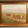 Oil on canvas featuring cows A5490A