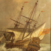 Oil on canvas featuring English ship A5491B