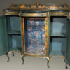 Antique Cabinet with Green Chinoiserie Finish A5496B