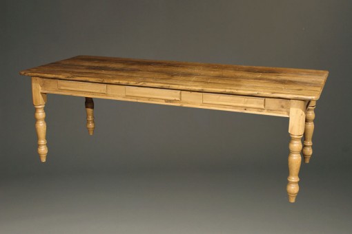 English pine table with three drawers A5505A