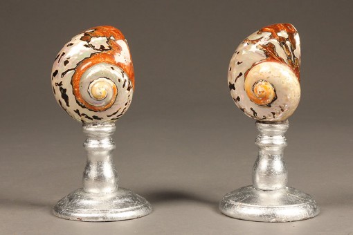 Pair of large nautilus shells A5507A