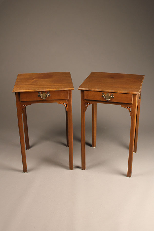 Pair of Chippendale style end tables A5516A