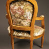 Pair of Louis XVI style arm chairs A5521D