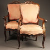 Pair of rosewood chairs A5525A