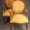 Pair of custom arm chairs A5531A