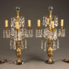 Pair of candelabra style lamps A5538A