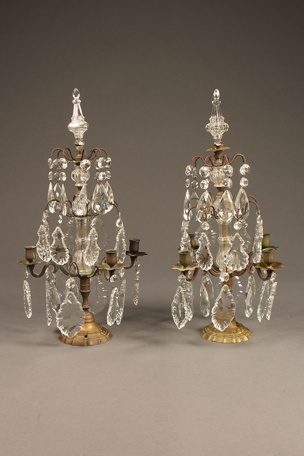 Pair of bronze candelabras A5539A