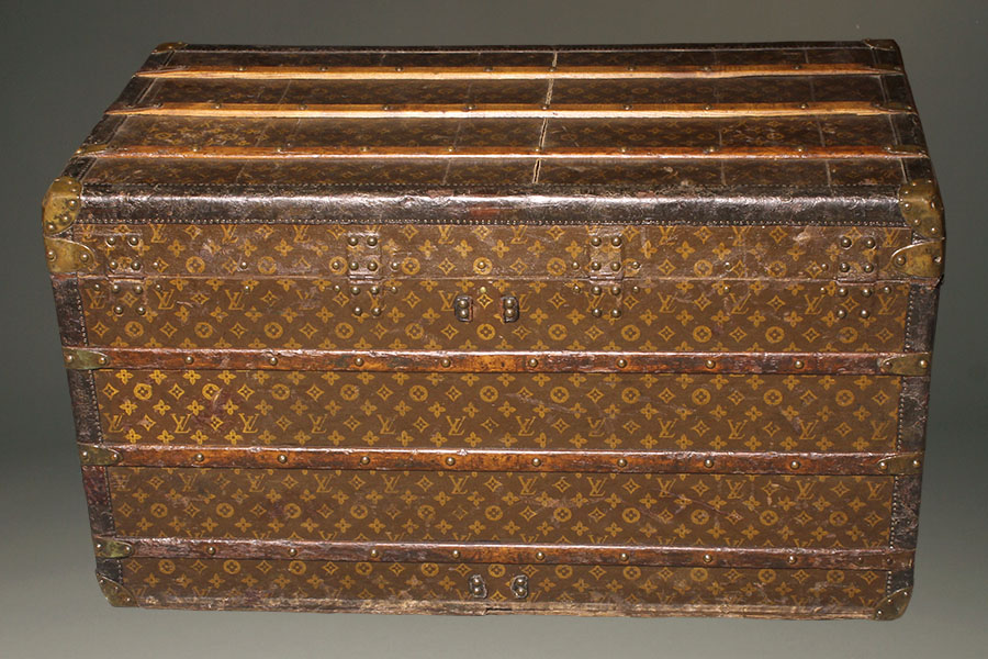 Antique French Cabin Trunk in Louis Vuitton, 1910