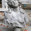 Cast limestone bust A5559A