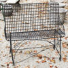 Wire garden bench A5560A