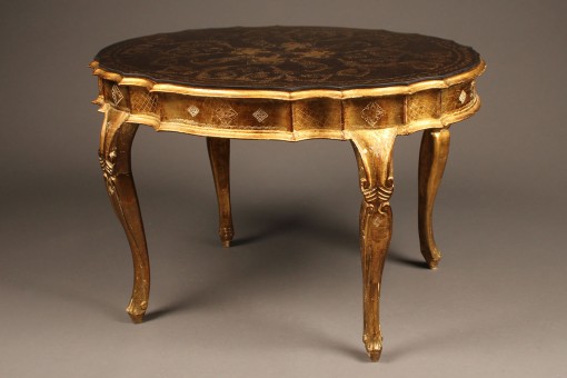 Table with gilded finish A5566A