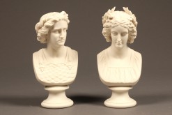 pair of porcelain busts A5568A
