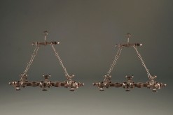Pair of 6 arm iron chandelier A5579A