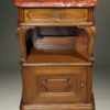 Pair of marble top night stands A5587B