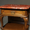 Pair of marble top night stands A5587E