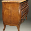 19th century French Louis XV style oak commode with marble top and bronze hardware, circa 1880. A5596B