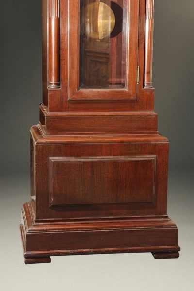 Late 19th century mahogany tall case clock, circa 1890-1900