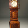 19th century English tall case clock with wonderful mahogany case and hour striking 8 day movement