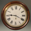 Late 19th century Ansonia gallery clock with an 8 day movement and walnut case