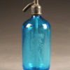 Blue seltzer water bottle from France, circa 1920's