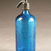 Blue seltzer water bottle from France, circa 1930's