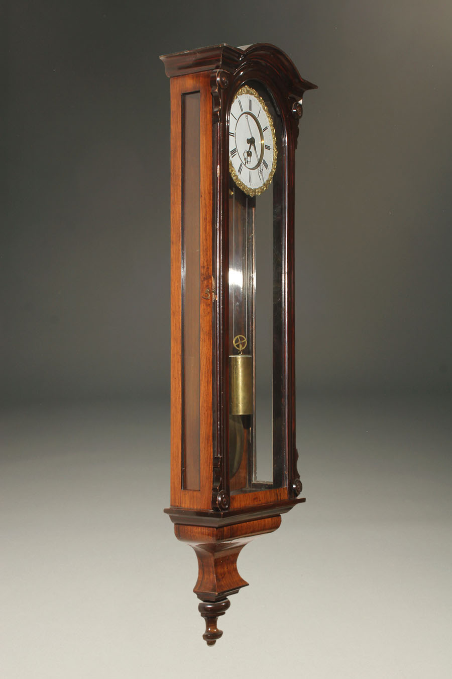 Vintage-Porcelain-Vienna Regulator Clock-Biedermeier One Piece Clock Dial-#D2 