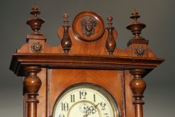 Late 19th century walnut Vienna regulator with 8 day time and strike movement