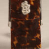 Very nice tortoise shell cigarette holder with detailed silver monogram, circa 1920's.