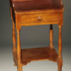 Mid 19th century American cherry stand table with drawer and dovetail construction, circa 1860-70.