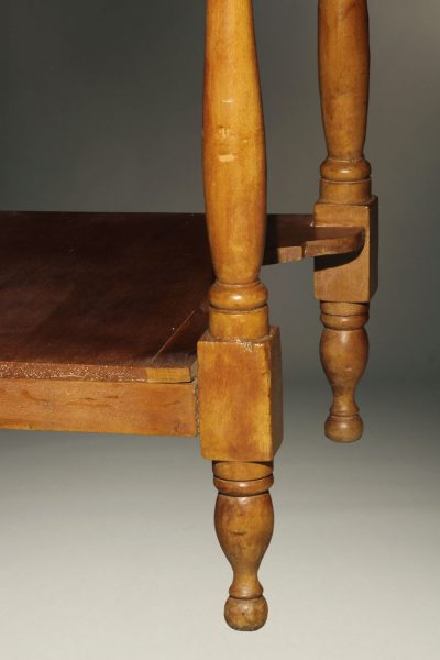 Mid 19th century American cherry stand table with drawer and dovetail construction, circa 1860-70.